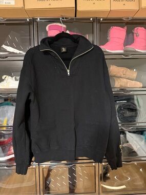 OVO Black Half-Zip Pullover Sweater
